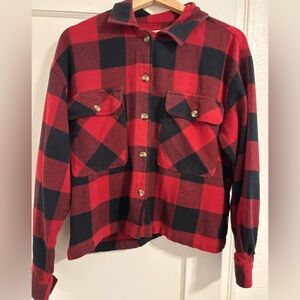 Brixton Red and Black Plaid Flannel